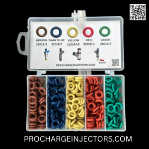 Fuel-injector-seal-kit-blue-brown-green-red-yellow-10250-procharge-50